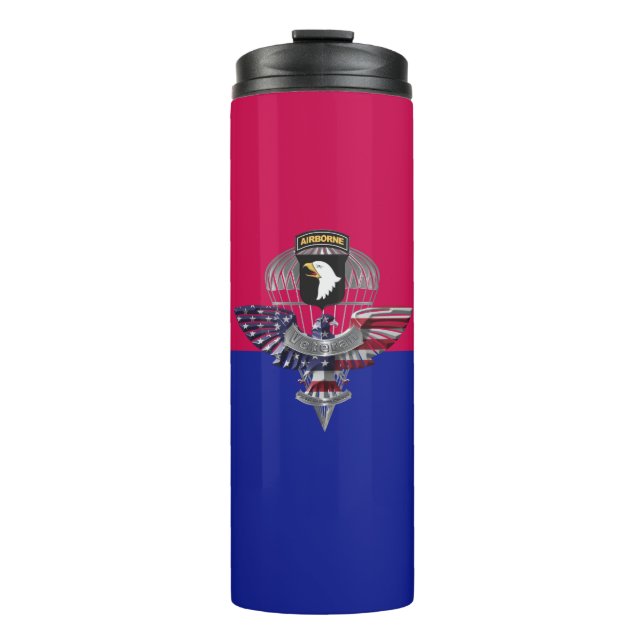 101st Airborne Division Eagle Veteran Thermal Tumbler (Front)