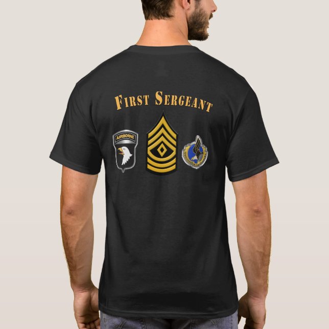 101st Airborne Division First Sergeant T-Shirt (Back)
