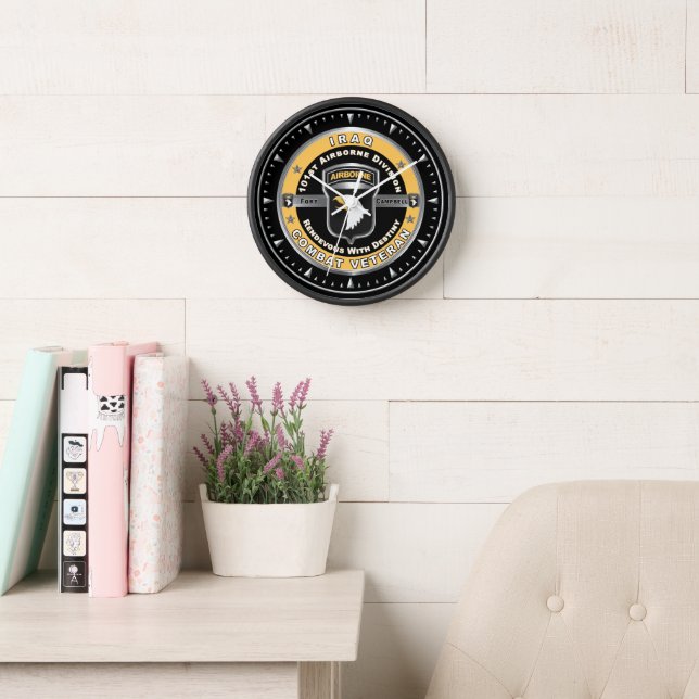 101st Airborne Division Iraq Veteran Clock (Reading Room)