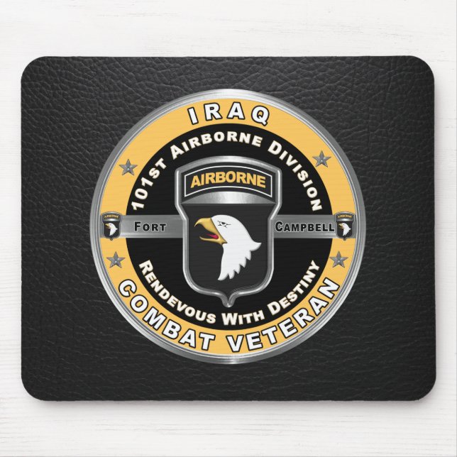 101st Airborne Division Iraq Veteran Mouse Mat (Front)