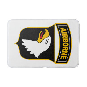 101st Airborne Division Military Veteran Bath Mat