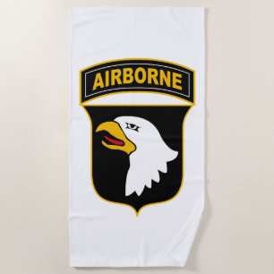101st Airborne Division Military Veteran Beach Towel