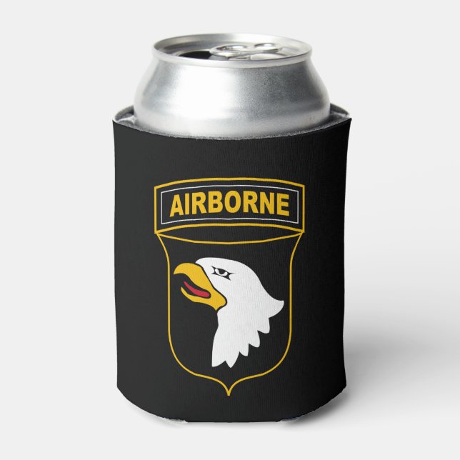 101st Airborne Division Military Veteran Can Cooler (Can Front)