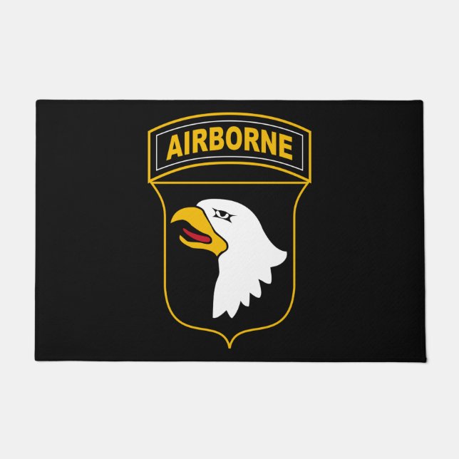 101st Airborne Division Military Veteran Doormat (Front)