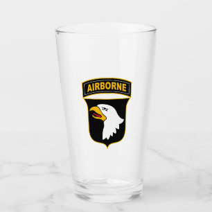 101st Airborne Division Military Veteran Glass