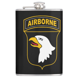 101st Airborne Division Military Veteran Hip Flask