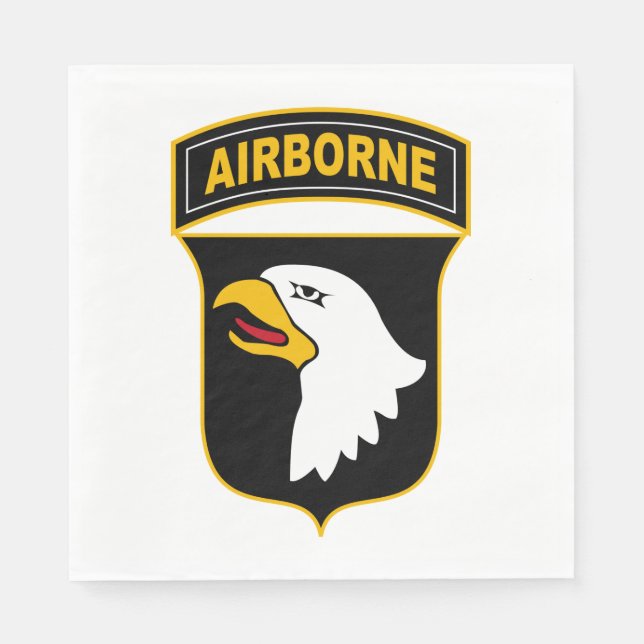 101st Airborne Division Military Veteran Napkin (Front)