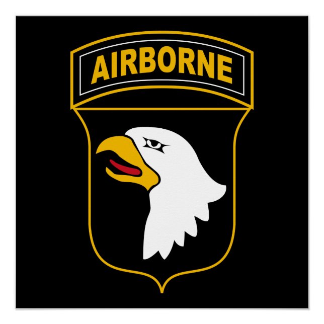 101st Airborne Division Military Veteran Poster (Front)