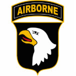 101st Airborne Division Military Veteran Standing Photo Sculpture<br><div class="desc">101st Airborne Division insignia. The 101st Airborne Division is a specialized modular light infantry division of the army trained for air assault operations.</div>