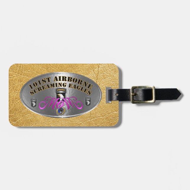 101st Airborne Division Mum Luggage Tag (Front Horizontal)