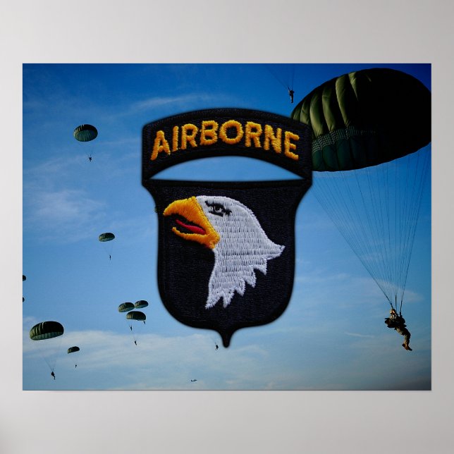 101st Airborne Division Patch Poster (Front)