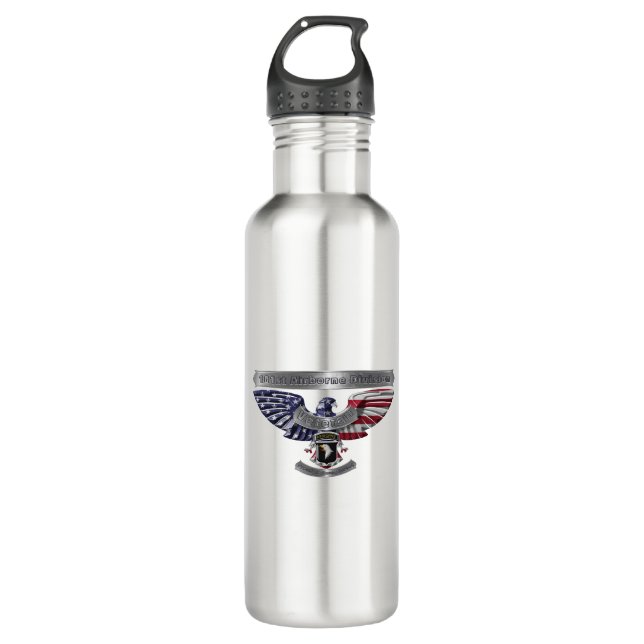 101st Airborne Division “Proud To Have Served” 710 Ml Water Bottle (Front)