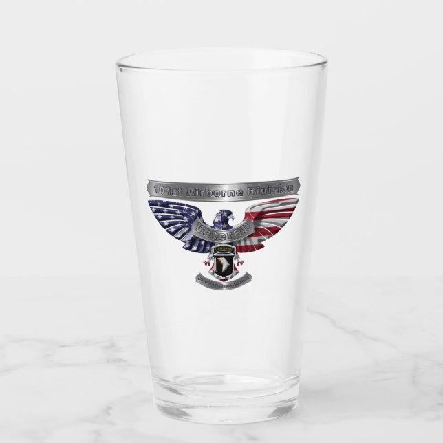 101st Airborne Division “Proud To Have Served” Glass (Front)