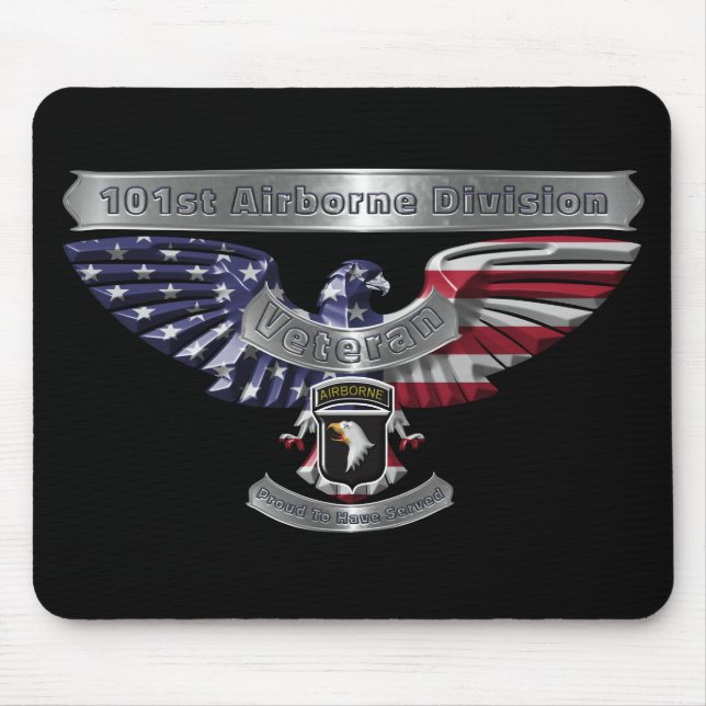 101st Airborne Division “Proud To Have Served” Mouse Mat (Front)