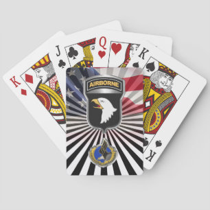 101st Airborne Division Rakkasans Patch Playing Cards