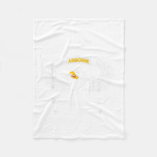 101st Airborne Division Rendezvous with Destiny Fleece Blanket