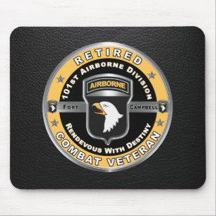 101st Airborne Division Retired Veteran Mouse Mat