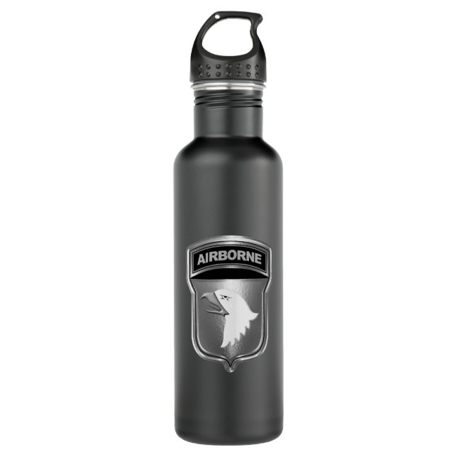 101st Airborne Division Screaming Eagles 710 Ml Water Bottle (Front)