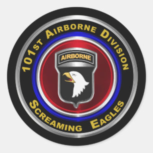 101st Airborne Division Screaming Eagles Classic Round Sticker