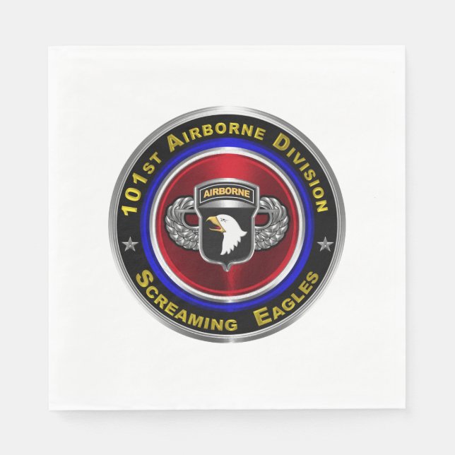 101st Airborne Division Screaming Eagles Custom Napkin (Front)