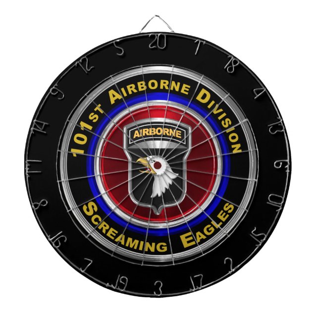 101st Airborne Division “Screaming Eagles”  Dartboard (Front)