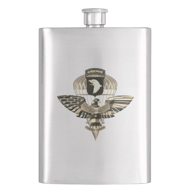 101st Airborne Division “Screaming Eagles” Flask (Front)