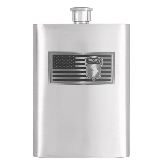 101st Airborne Division “Screaming Eagles” Flask (Front)