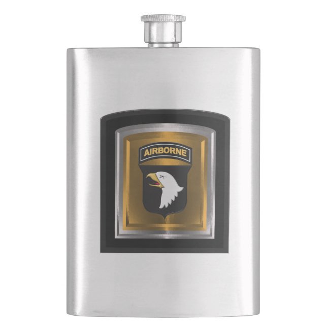 101st Airborne Division “Screaming Eagles” Flask (Front)