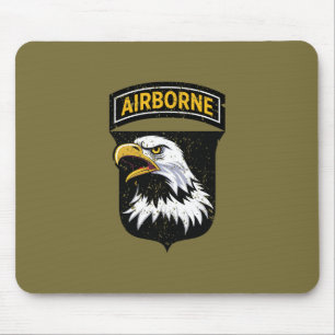 101st Airborne Division "Screaming Eagles" Grunge Mouse Mat