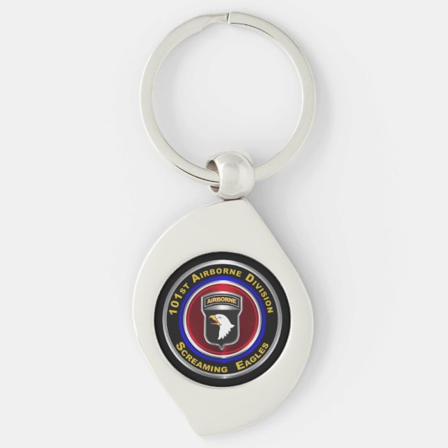 101st Airborne Division Screaming Eagles Key Ring (Front)