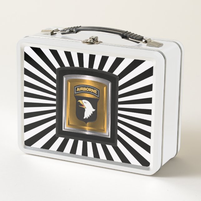 101st Airborne Division “Screaming Eagles” Metal Lunch Box (Front)