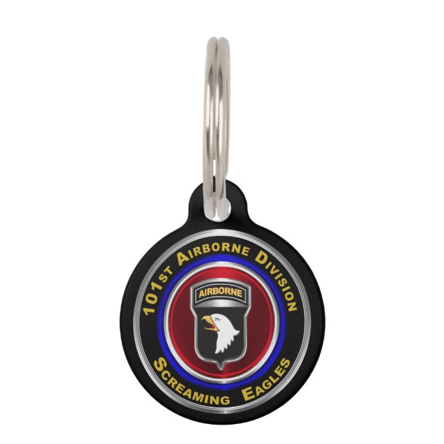 101st Airborne Division Screaming Eagles Pet Tag (Front)