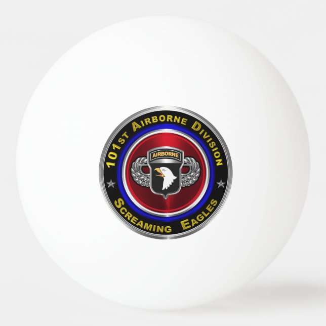 101st Airborne Division “Screaming Eagles” Ping Pong Ball (Front)