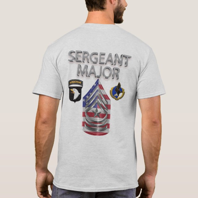 101st Airborne Division Sergeant Major T-Shirt (Back)