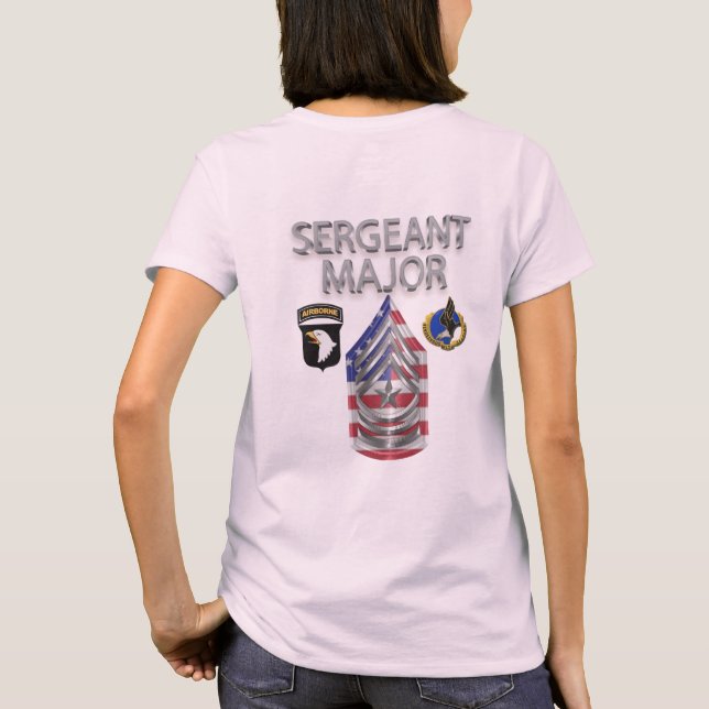 101st Airborne Division Sergeant Major T-Shirt (Back)