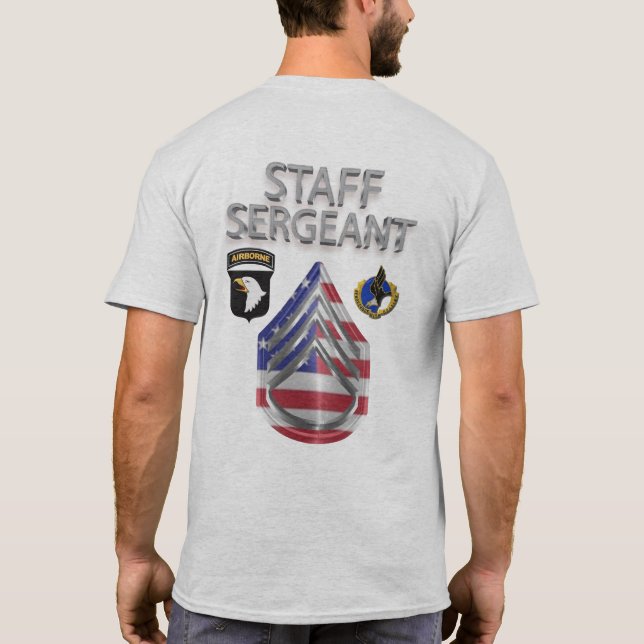 101st Airborne Division Staff Sergeant T-Shirt (Back)