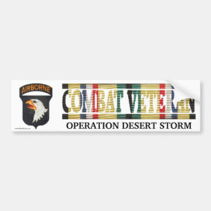 101st Airborne Division SWA Combat Veteran Sticker