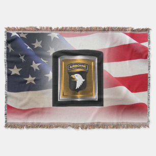 101st Airborne Division Throw Blanket