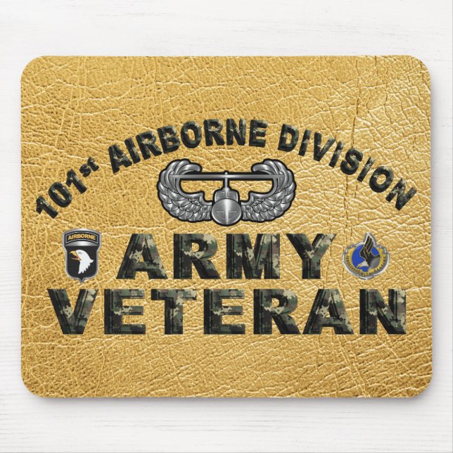 101st Airborne Division  Veteran Mouse Mat (Front)