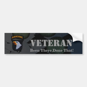 101st airborne division veterans bumper sticker