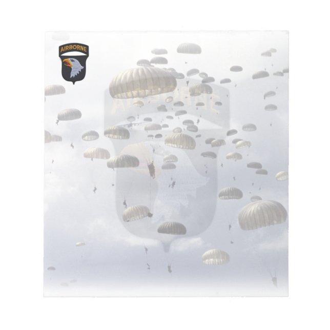 101st  airborne division veterans patch Notepad (Front)