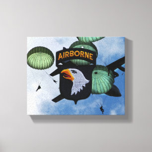 101st airborne division veterans vets canvas print
