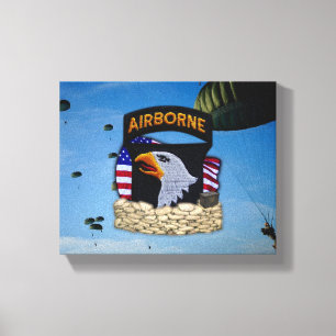 101st airborne division veterans vets gulf war canvas print
