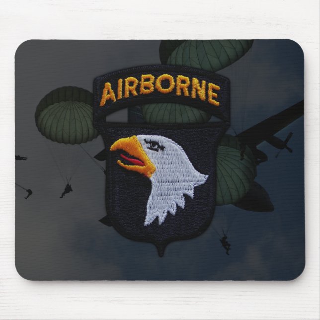 101st airborne division vets patch Mousepad (Front)