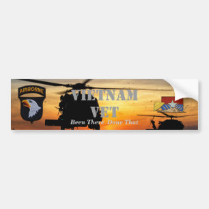 101st airborne division vietnam nam war bumper sticker