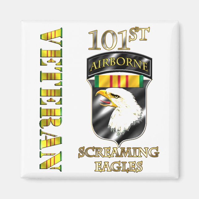 101st Airborne Division Vietnam Veteran Magnet (Front)