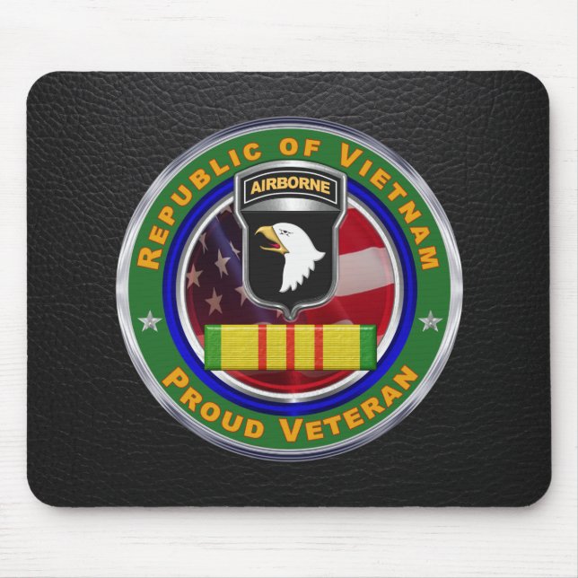 101st Airborne Division Vietnam Veteran Mouse Mat (Front)