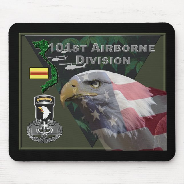 101st Airborne Division Vietnam Veteran Mouse Mat (Front)