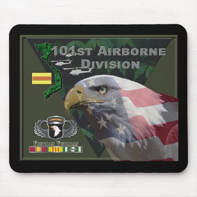 101st Airborne Division Vietnam Veteran Mouse Mat (Front)