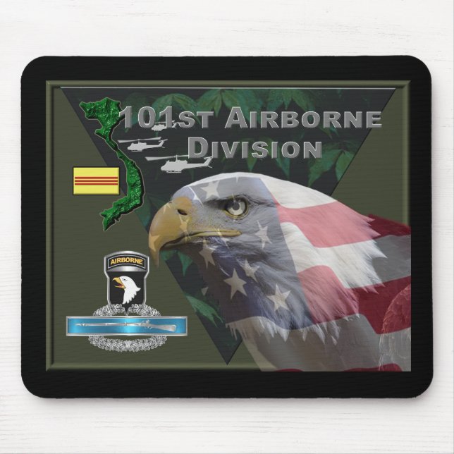 101st Airborne Division Vietnam Veteran Mouse Mat (Front)